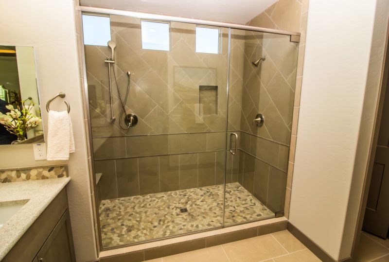Luxury Shower with Glass Enclosure