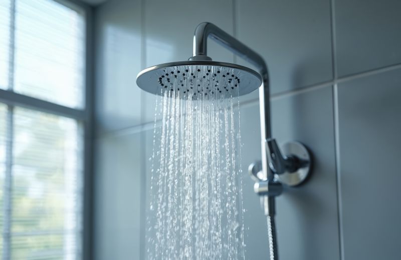 Shower with Rainfall Showerhead